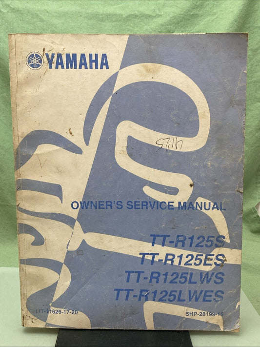 GENUINE YAMAHA LIT-11626-17-20 TT-R125S, TT-R125ES OWNER'S SERVICE MANUAL 2003