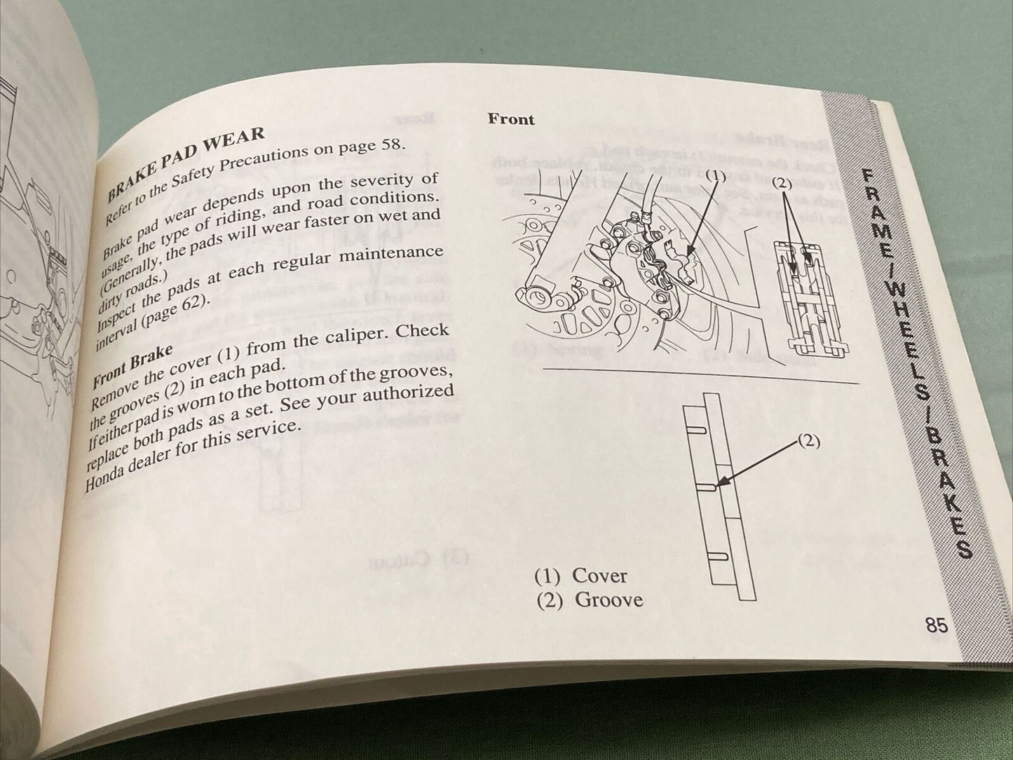 GENUINE HONDA 31MZ1600 CB1000 OWNER'S MANUAL '94