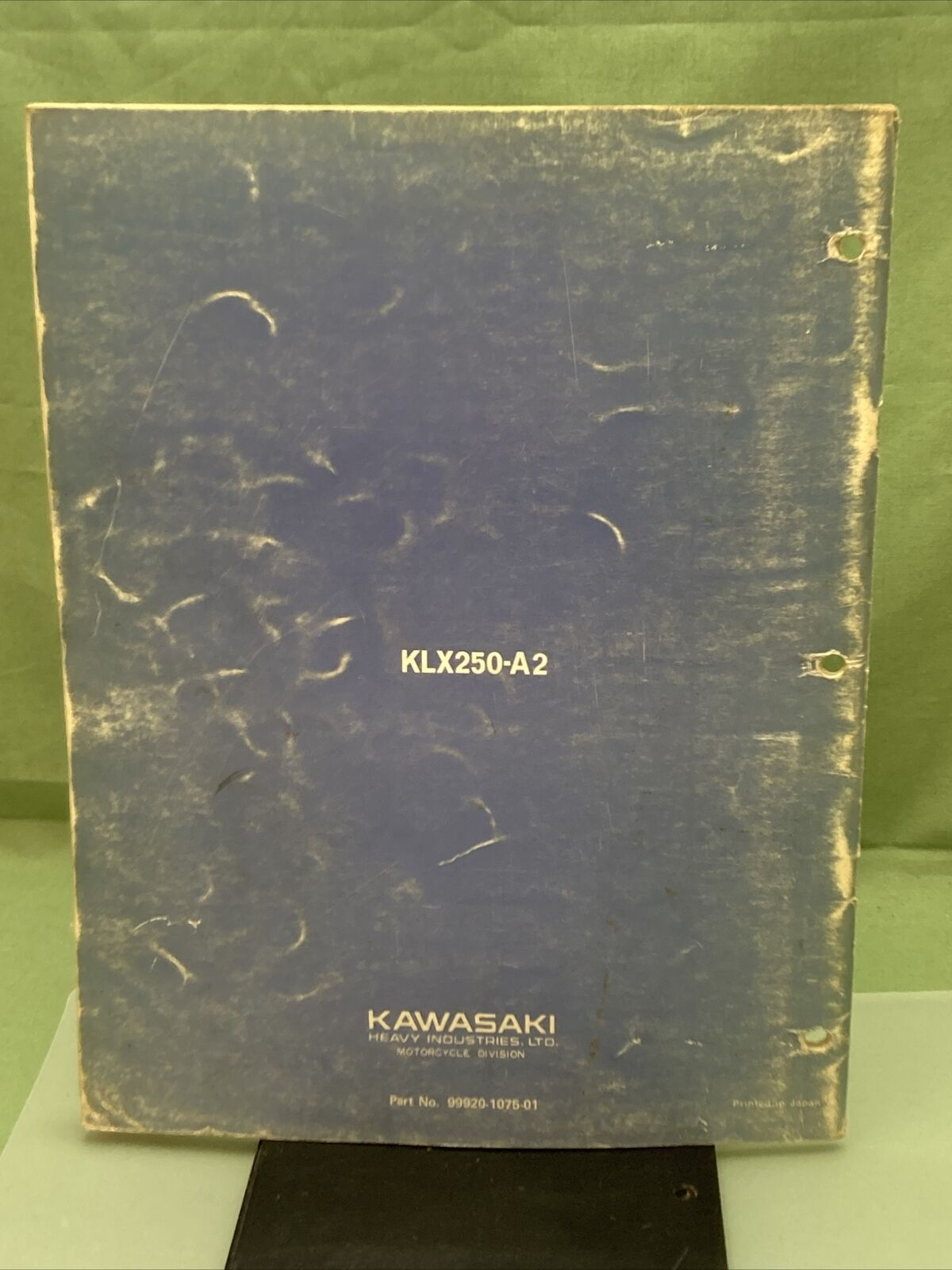 GENUINE KAWASAKI 99920-1075-01 KLX250 OWNER'S/SERVICE MANUAL