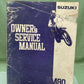 GENUINE SUZUKI 99011-02B25-03A OWNER'S SERVICE MANUAL RM80