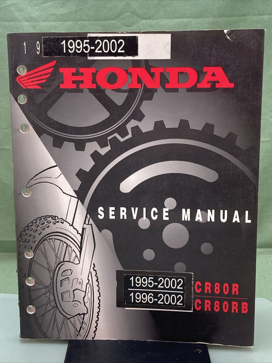 GENUINE HONDA 61GBF04 CR80R/CR80RB SERVICE MANUAL '95-'02