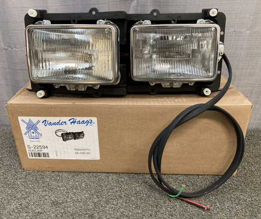 NEW GENUINE VANDER HAAG'S S-22594 LH Driver Headlamp DUAL SEAL for FREIGHTLINER