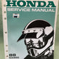 HONDA 61MN900 NX650 SERVICE MANUAL 1988