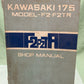 GENUINE KAWASAKI 175 MODEL F2, F2TR SHOP MANUAL