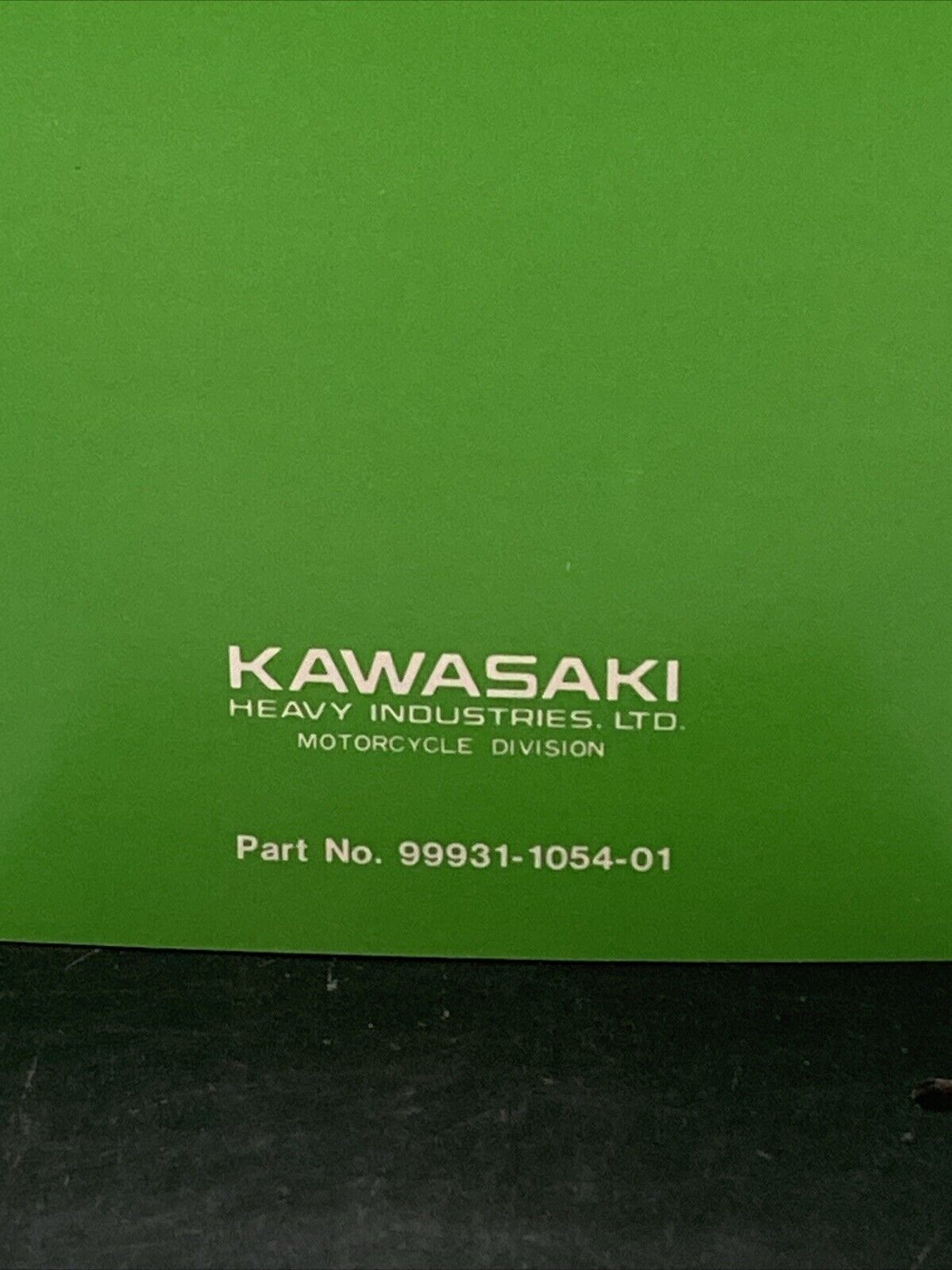 GENUINE KAWASAKI 99931-1054-01 KD80 MOTORCYCLE ASSY AND PREP MANUAL 1979