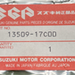 NEW GENUINE SUZUKI 13509-17C00 O-RING CARBURETOR