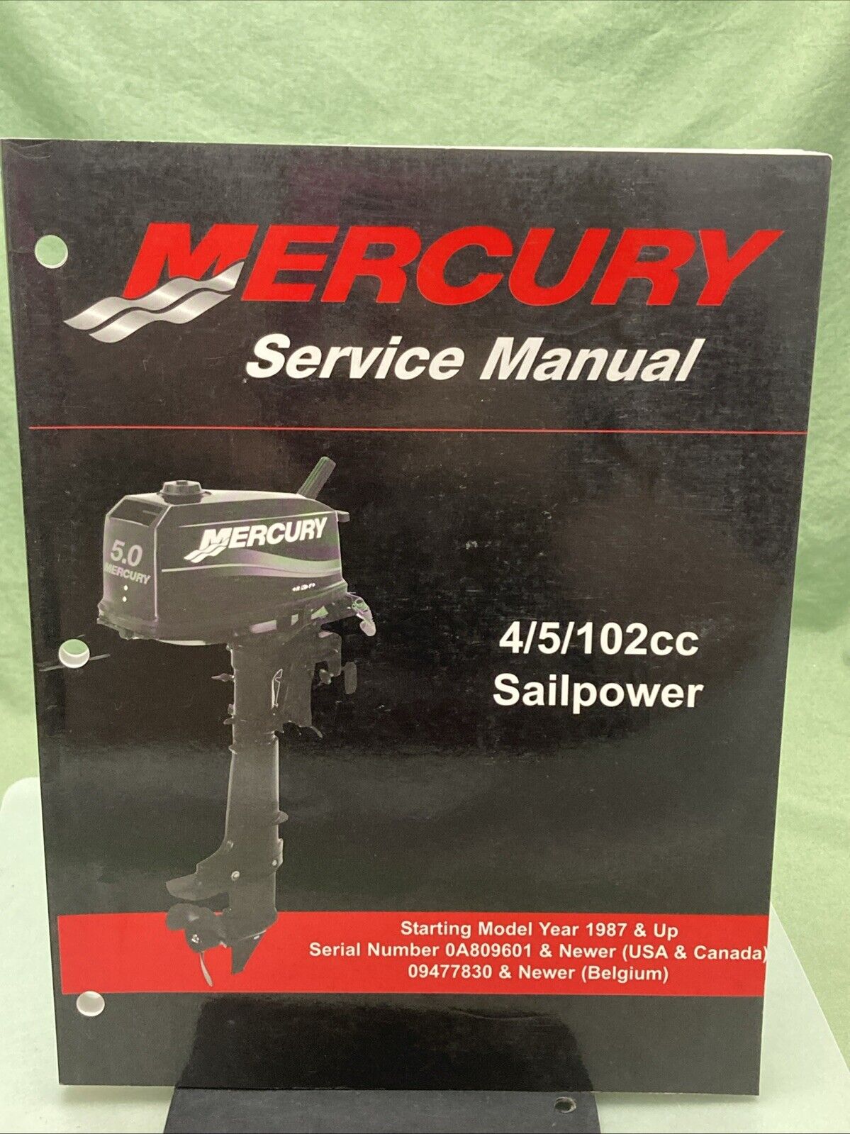 GENUINE MERCURY 90-17308R02 4, 5, 102CC SAILPOWER SERVICE MANUAL 2003