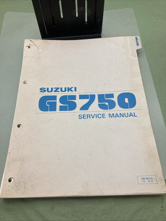 GENUINE SUZUKI SR-8010 E-3 GS750 SERVICE MANUAL 1980