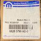 NEW GENUINE MOPAR 68285790AG Day Light Opening Molding, Right