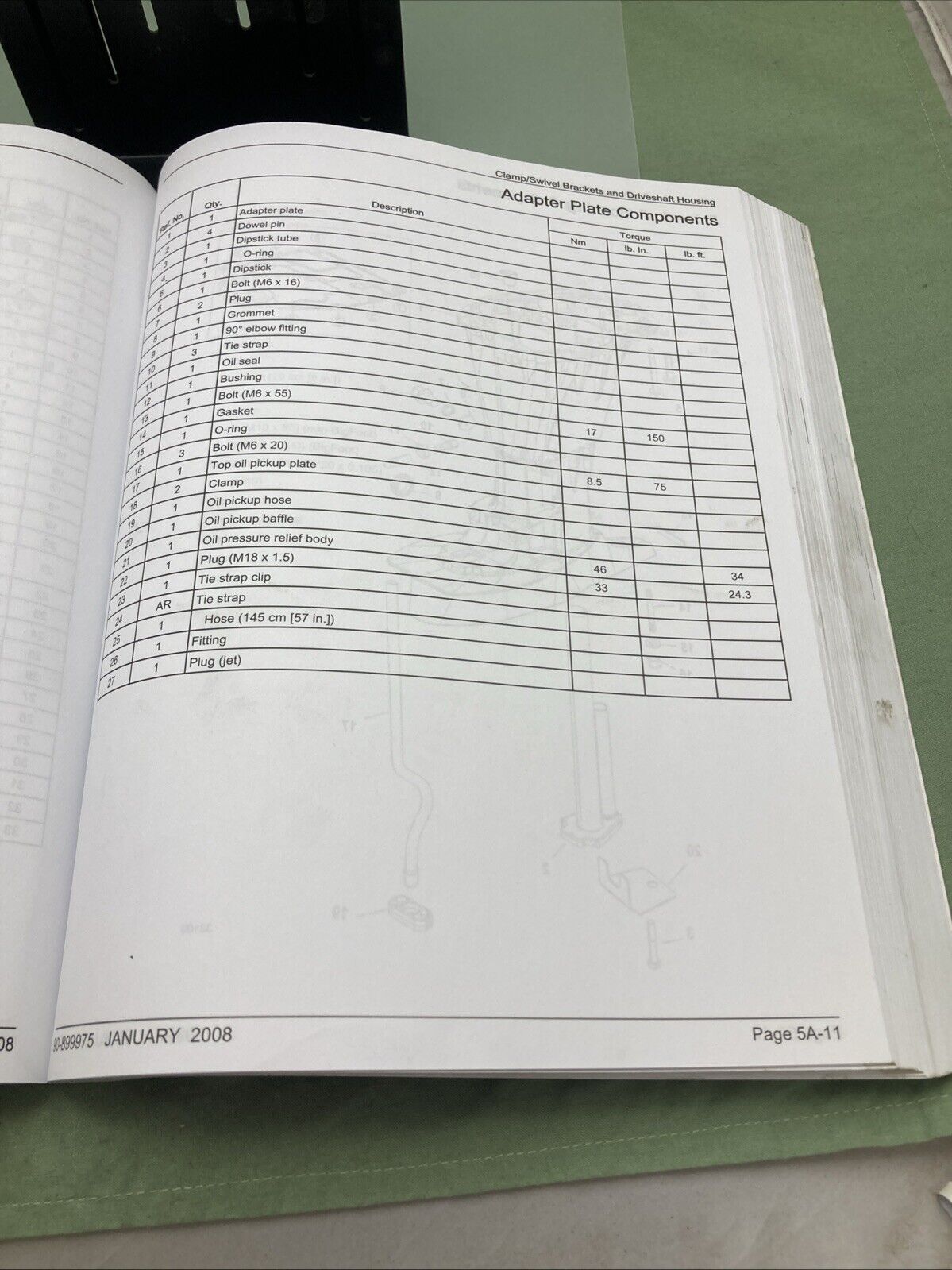 GENUINE MERCURY 90-899975 50/60, 40/50/60 BIGFOOT, 40 JET EFI SERVICE MANUAL '08