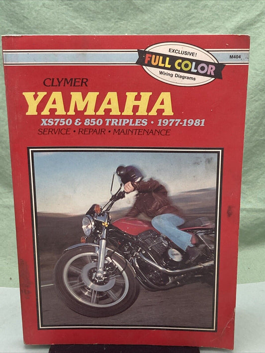 CLYMER M404 XS750 & 850 TRIPLES 77-81 SERVICE MANUAL YAMAHA