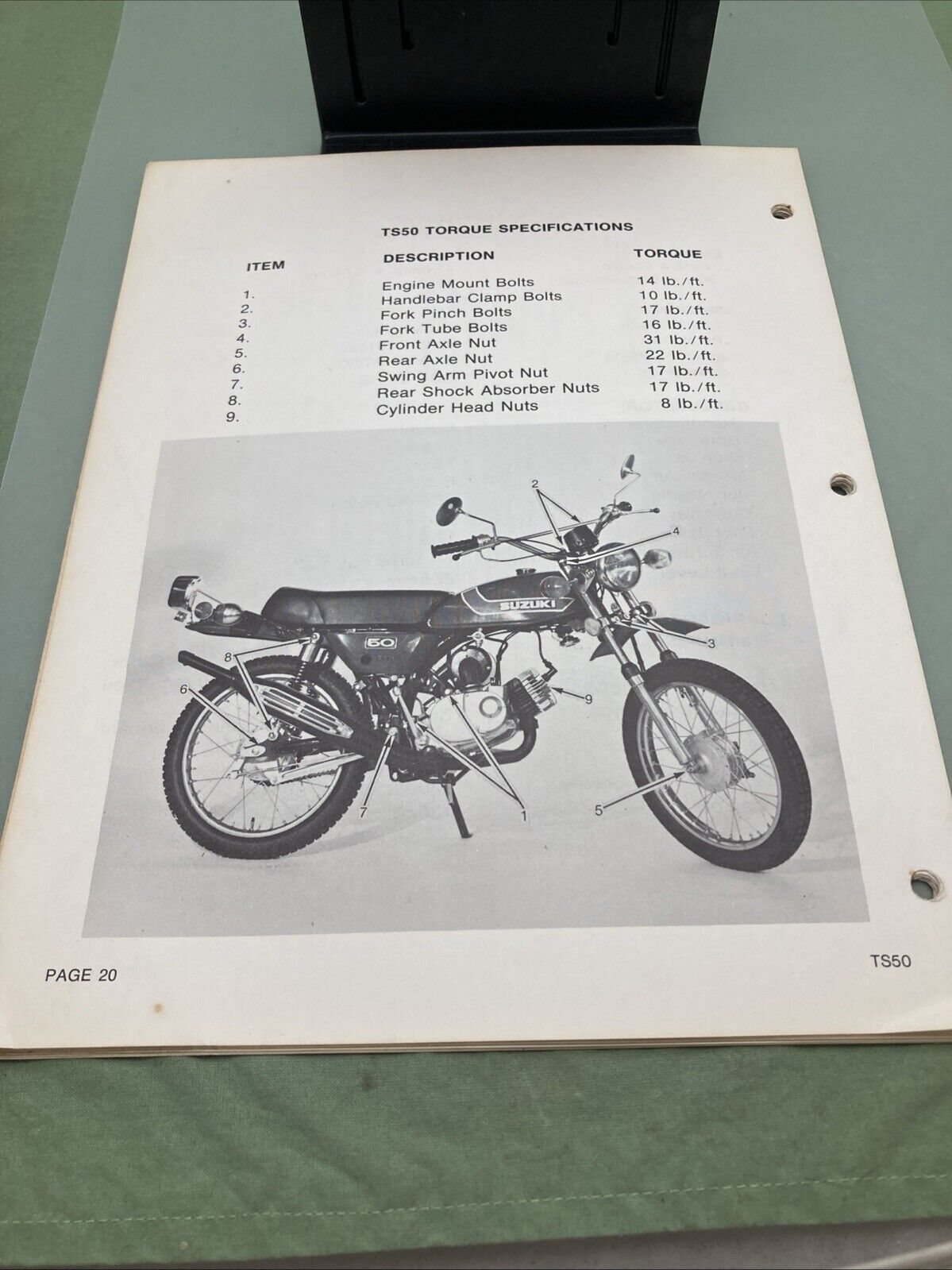 GENUINE SUZUKI TS50 GAUCHO ASSEMBLY AND PRE-DELIVERY SERVICE GUIDE