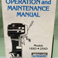 GENUINE MERCURY 90-99917 OPERATION & MAINTENANCE MANUAL MODEL 18 25XD 1983