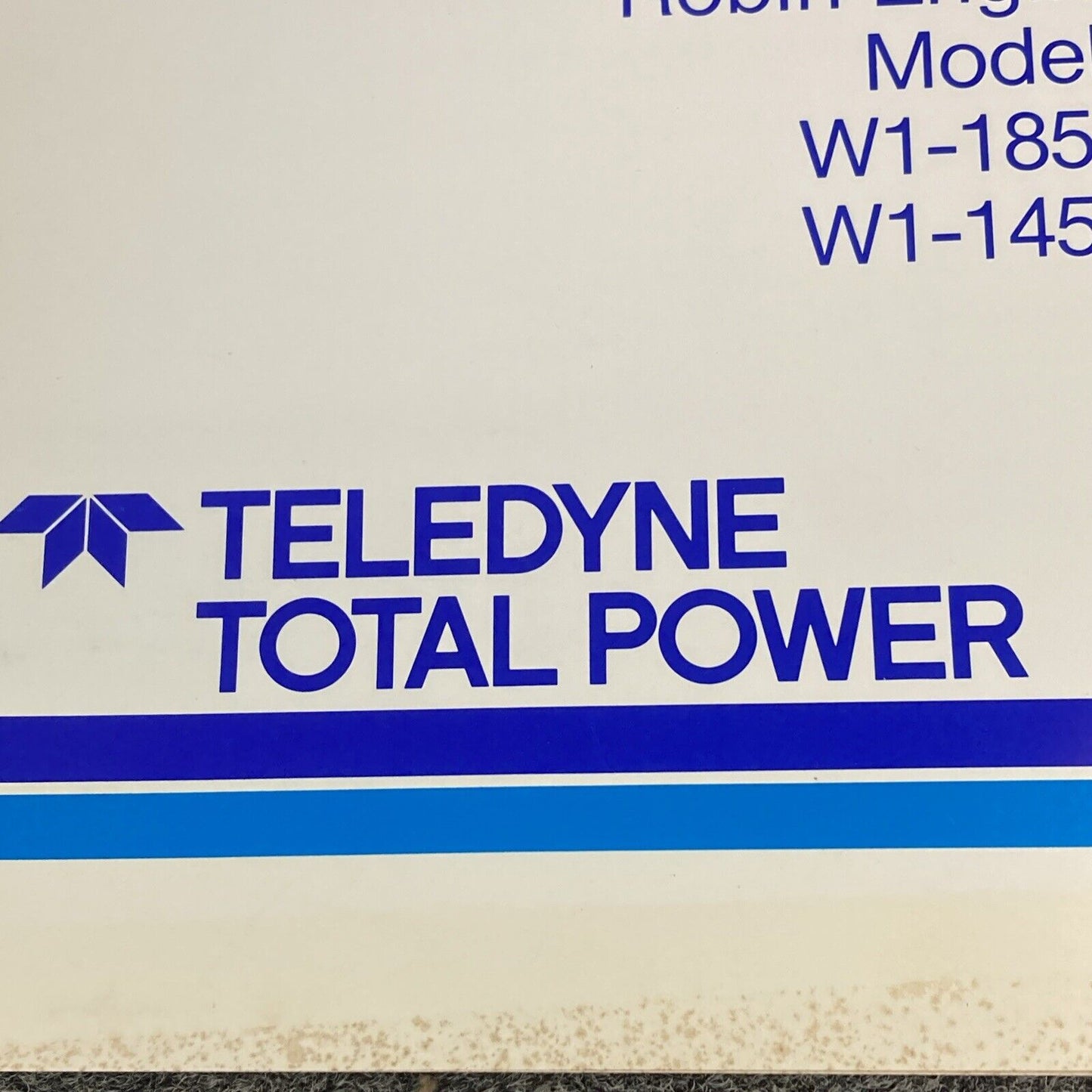 WISCONSIN TELEDYNE TOTAL POWER TTP-30001 REPAIR MANUAL