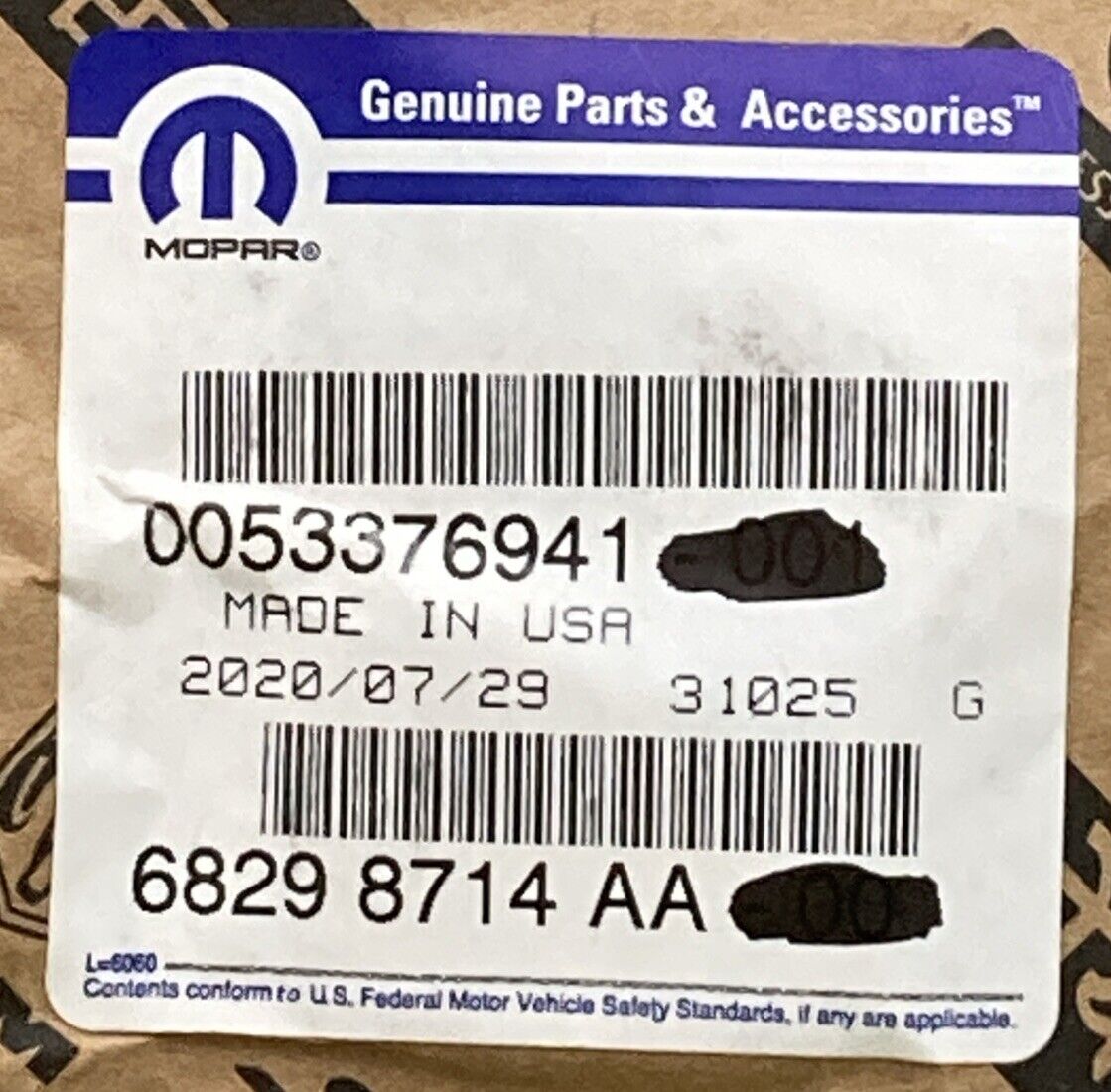 NEW GENUINE MOPAR 68298714AA Nameplate 2016-2017 Jeep Patriot