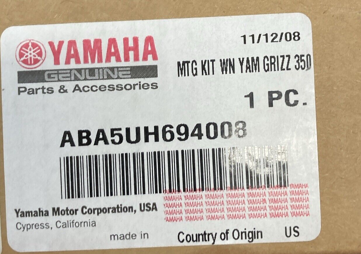 NEW GENIUNE YAMAHA ABA5UH694008 MTG KIT YAM GRIZZ 350