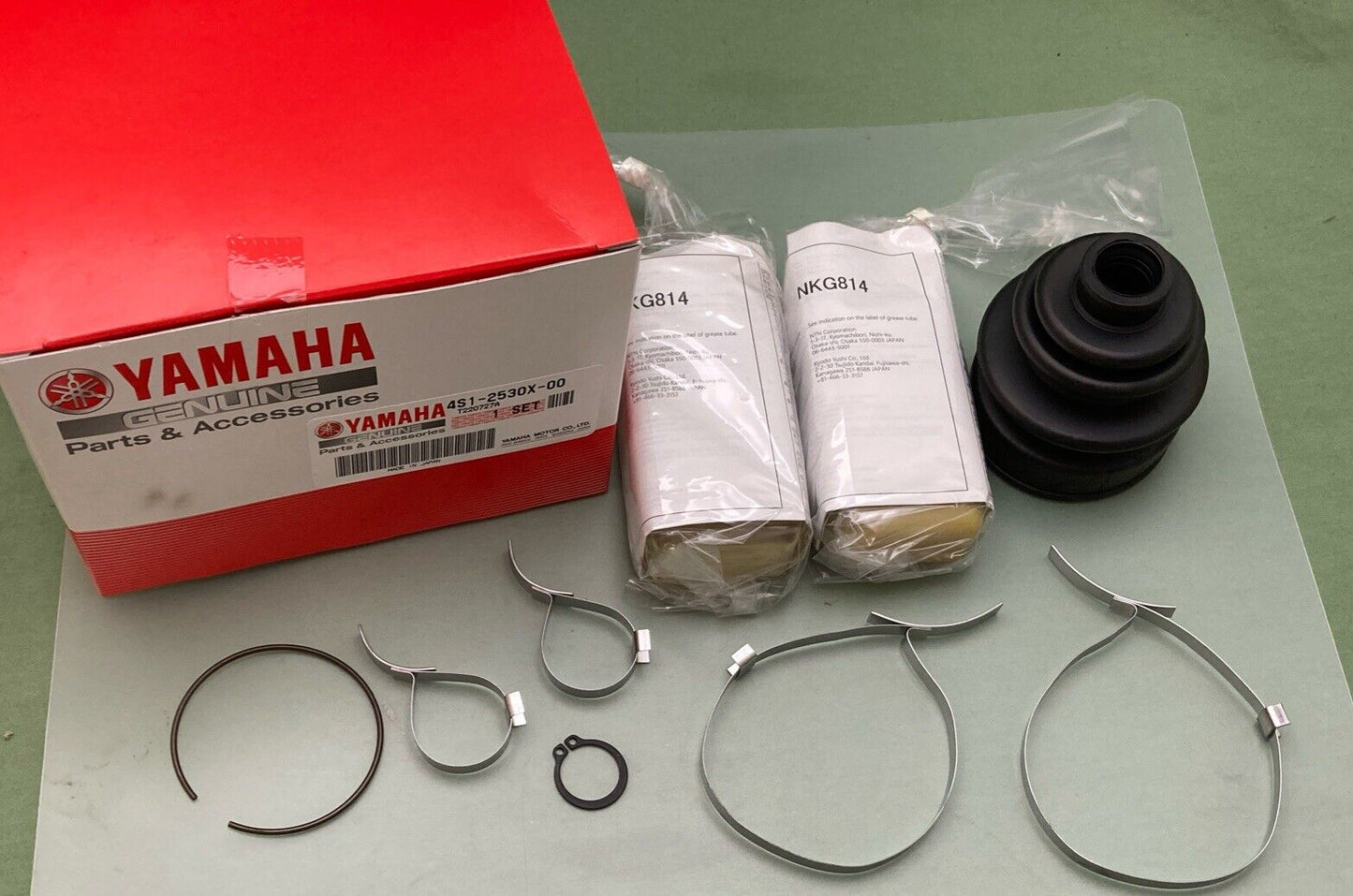 NEW GENIUNE YAMAHA 4S1-2530X-00  BALL JOINT BOOT SET