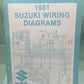 GENUINE SUZUKI 99923-81755 WIRING DIAGRAMS 1981