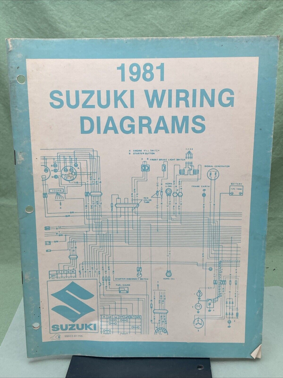 GENUINE SUZUKI 99923-81755 WIRING DIAGRAMS 1981