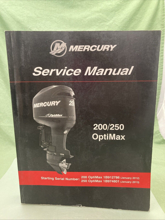 GENUINE MERCURY 90-8M0077343 OPTIMAX 200/250 SERVICE MANUAL 2013