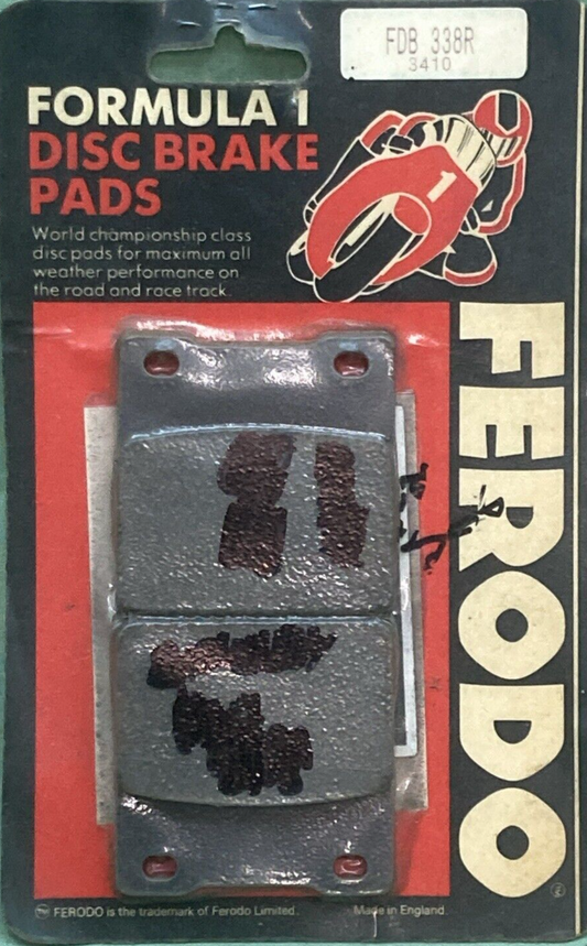 NEW GENUINE FERODO FDB 338R BRAKE PAD SET METAL MOTORCYCLE