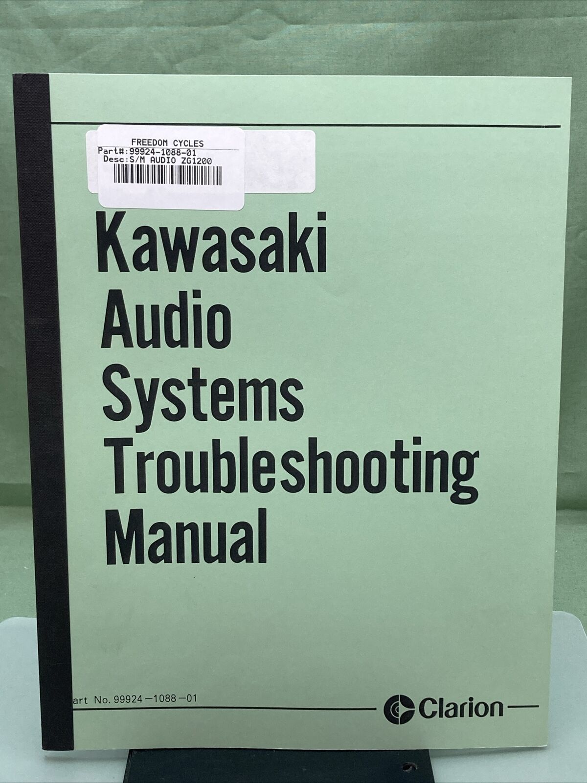 GENUINE KAWASAKI 99924-1088-01 AUDIO SYSTEMS TROUBLESHOOTING MANUAL