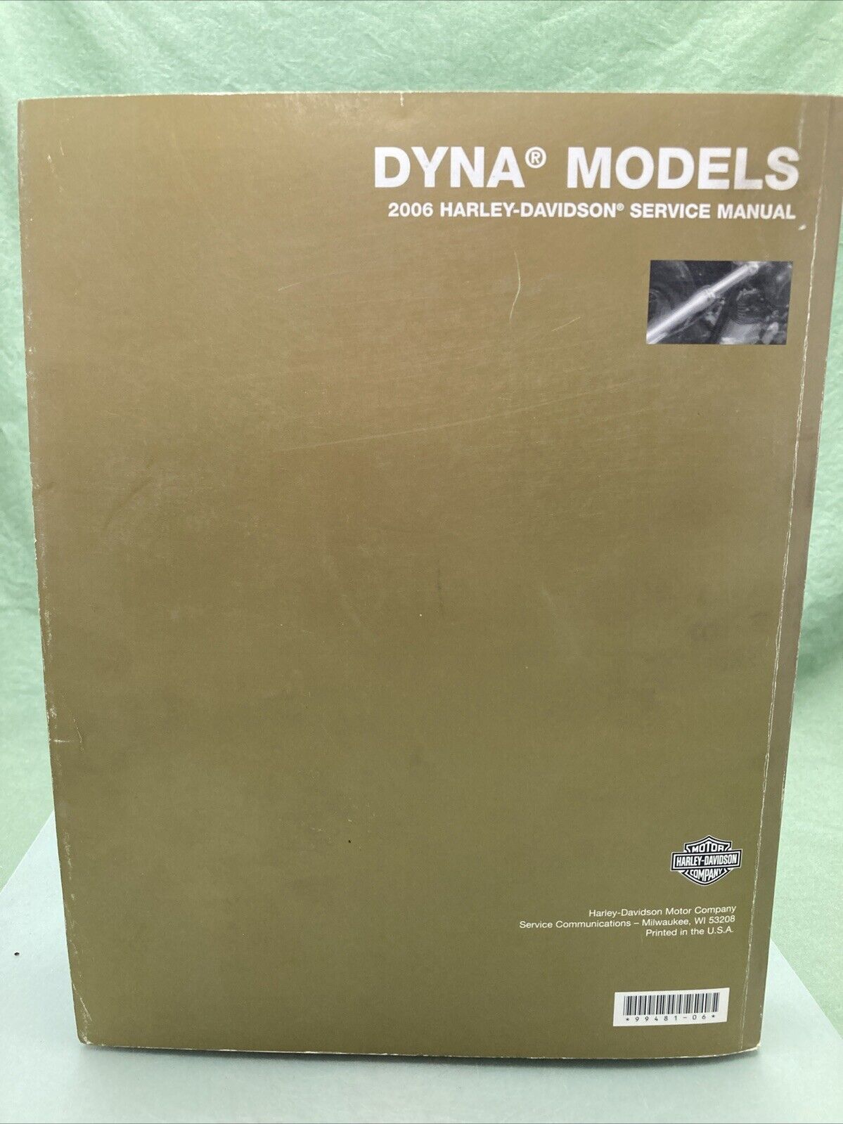 HARLEY DAVIDSON 99481-06 DYNA MODELS 2006 SERVICE MANUAL