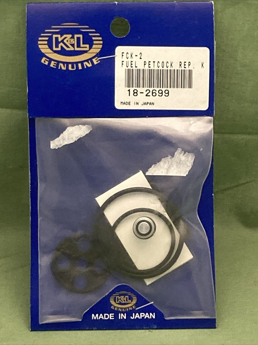 NEW GENUINE K&L 18-2699 FUEL PETCOCK REPAIR KIT FOR YAMAHA MODELS