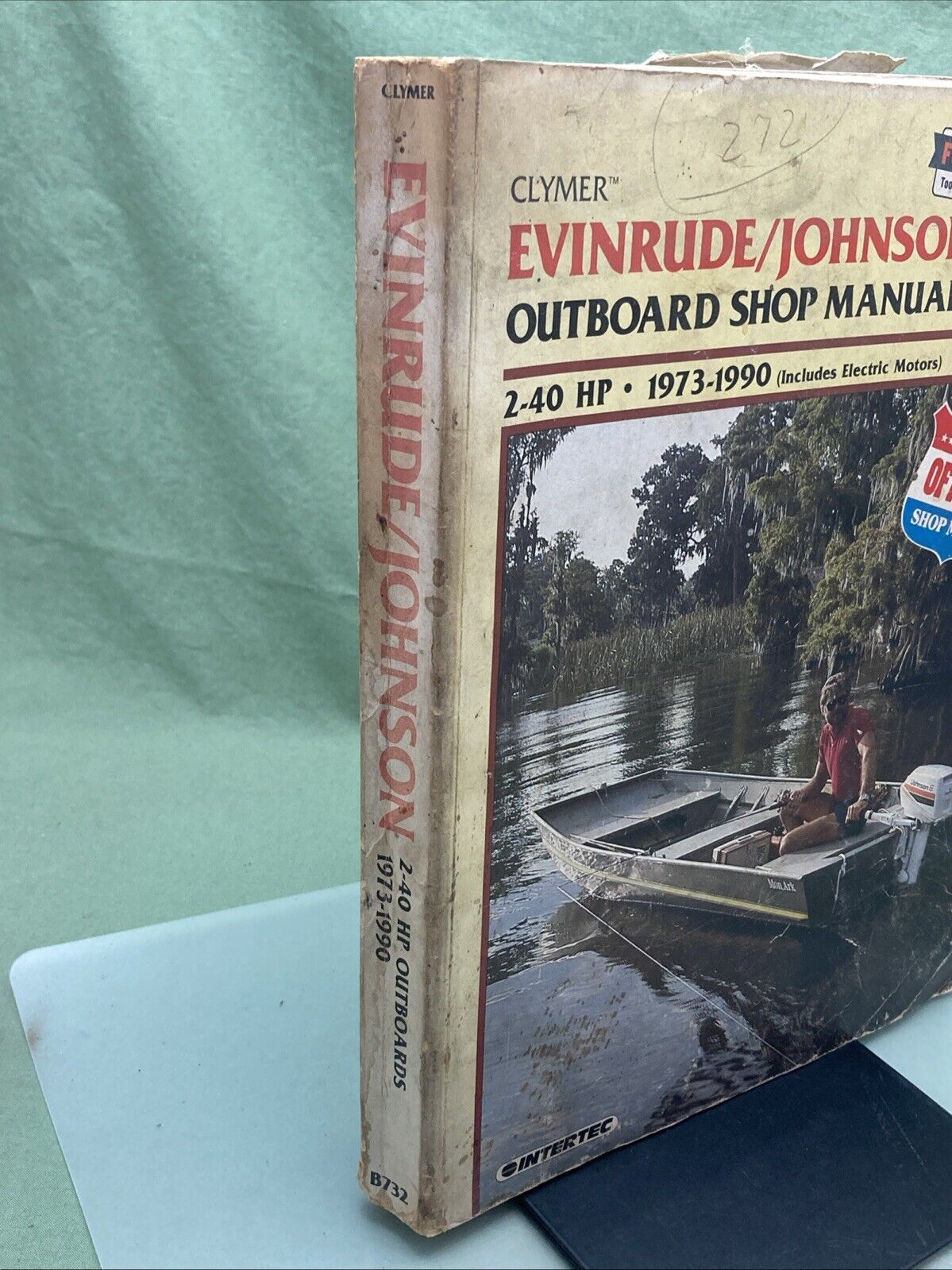 GENUINE CLYMER B732 EVINRUDE/JOHNSON OUTBOARD 2-40 HP 1973-1990 SHOP MANUAL