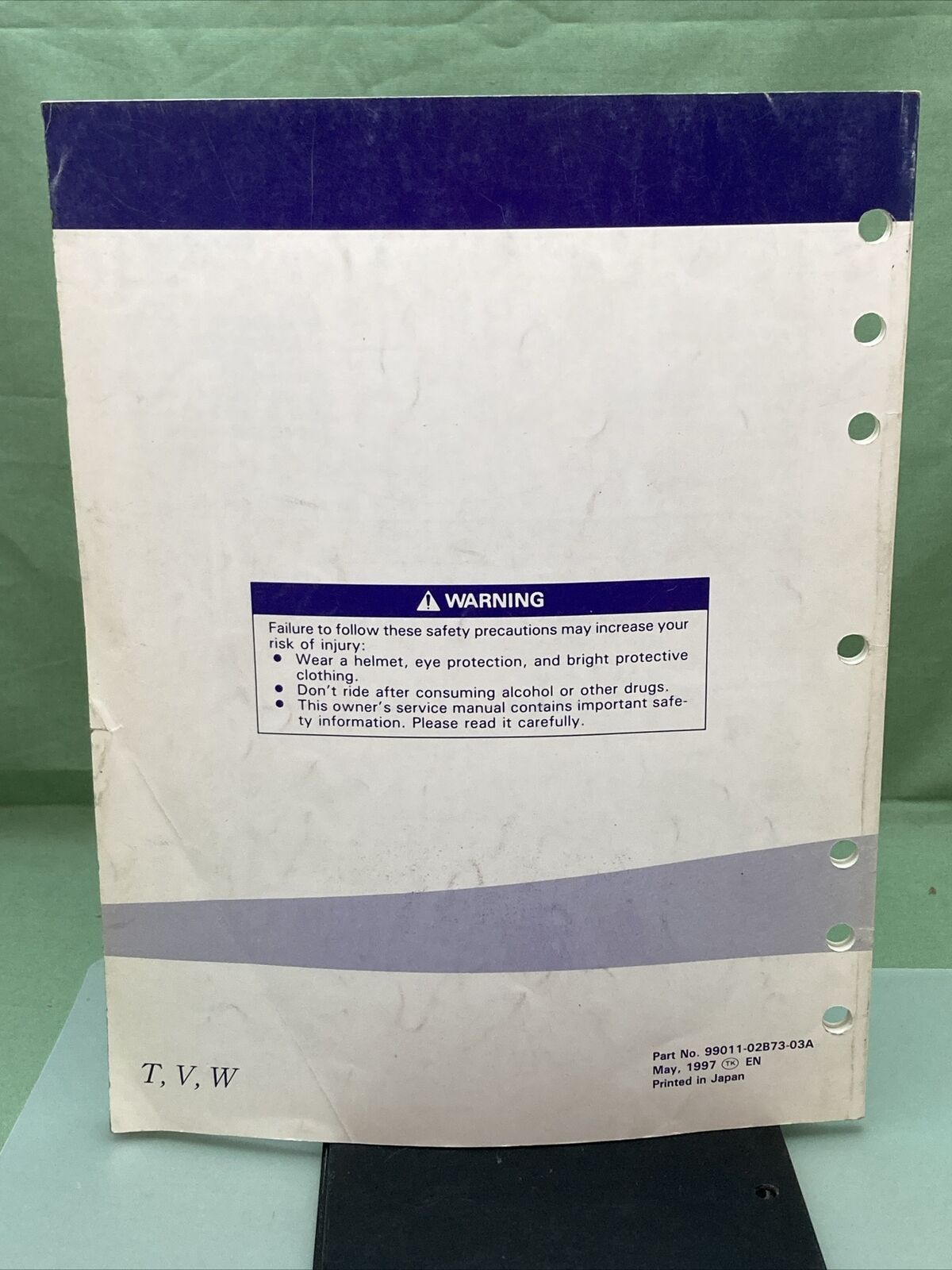 GENUINE SUZUKI 99011-02B73-03A OWNER'S SERVICE MANUAL RM80