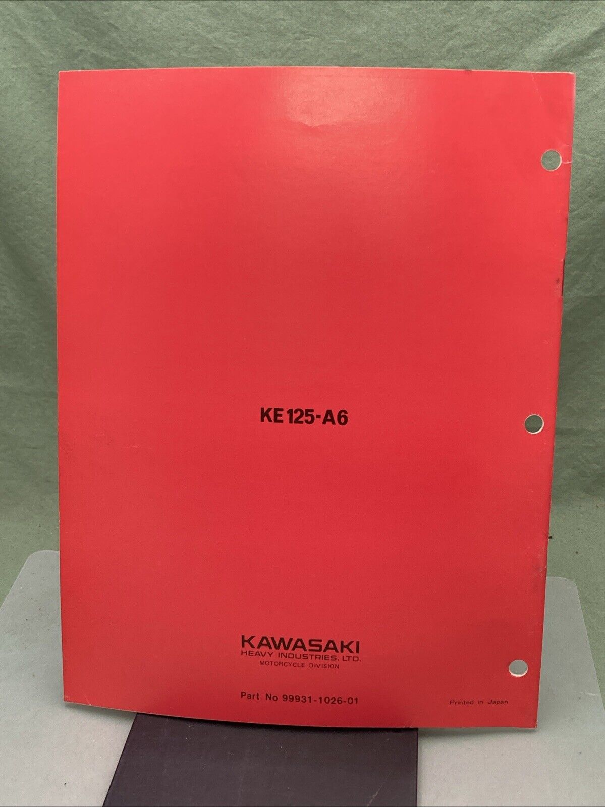 GENUINE KAWASAKI 99931-1026-01 KE125 MOTORCYCLE ASSY AND PREP MANUAL 1977/78