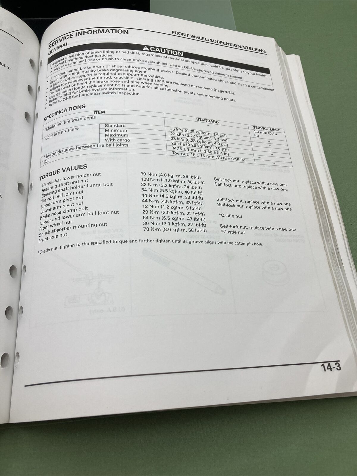 GENUINE HONDA 61HN701 TRX400FA/TRX400FGA SERVICE MANUAL '04-'05