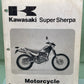 GENUINE KAWASAKI 99924-1250-01 SUPER SHERPA SERVICE MANUAL