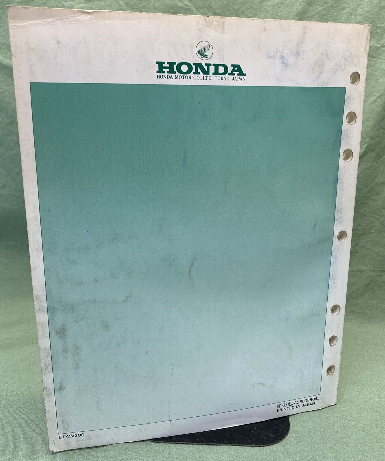 HONDA 61KW300 NX250 SERVICE MANUAL 1988