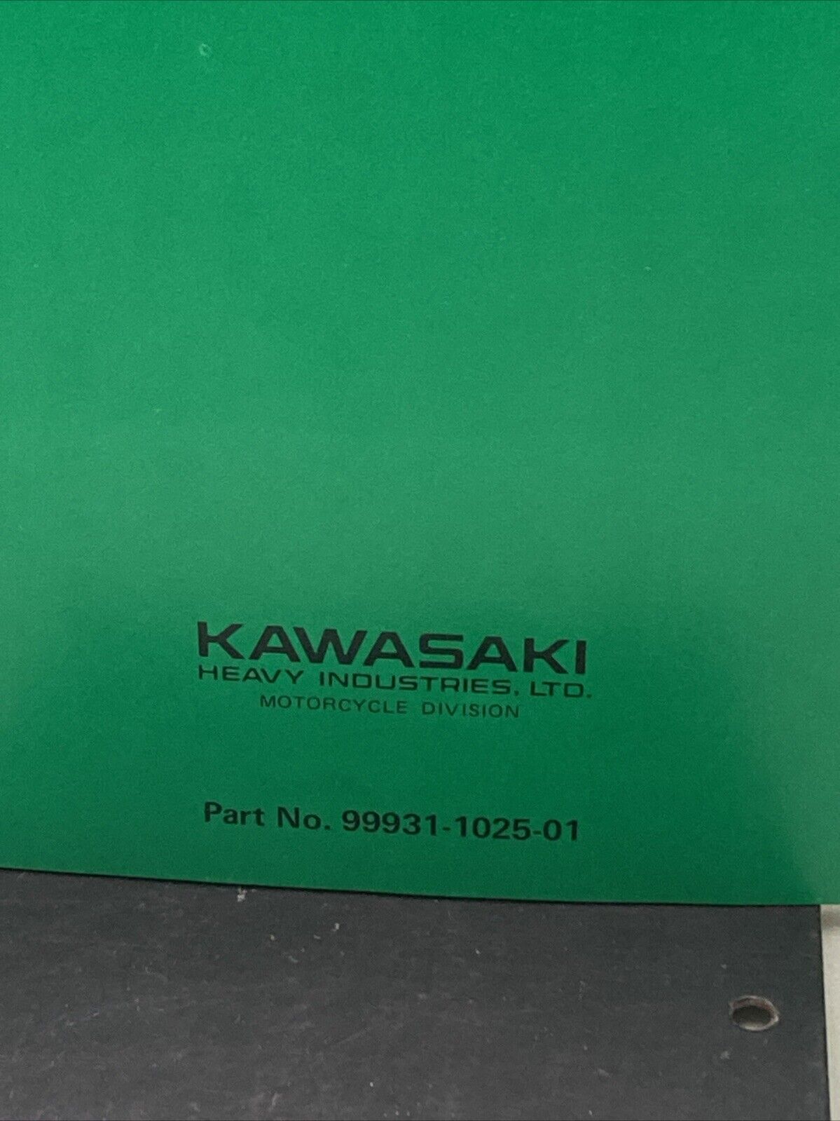 GENUINE KAWASAKI 99931-1025-01 KE100 MOTORCYCLE ASSY AND PREP MANUAL 1977/78