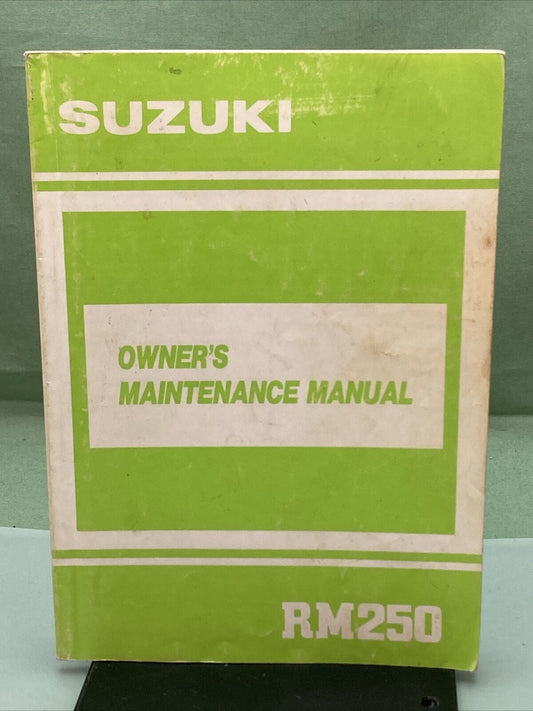 GENUINE SUZUKI 99011-28C51-03A RM250 OWNER'S MANUAL '89