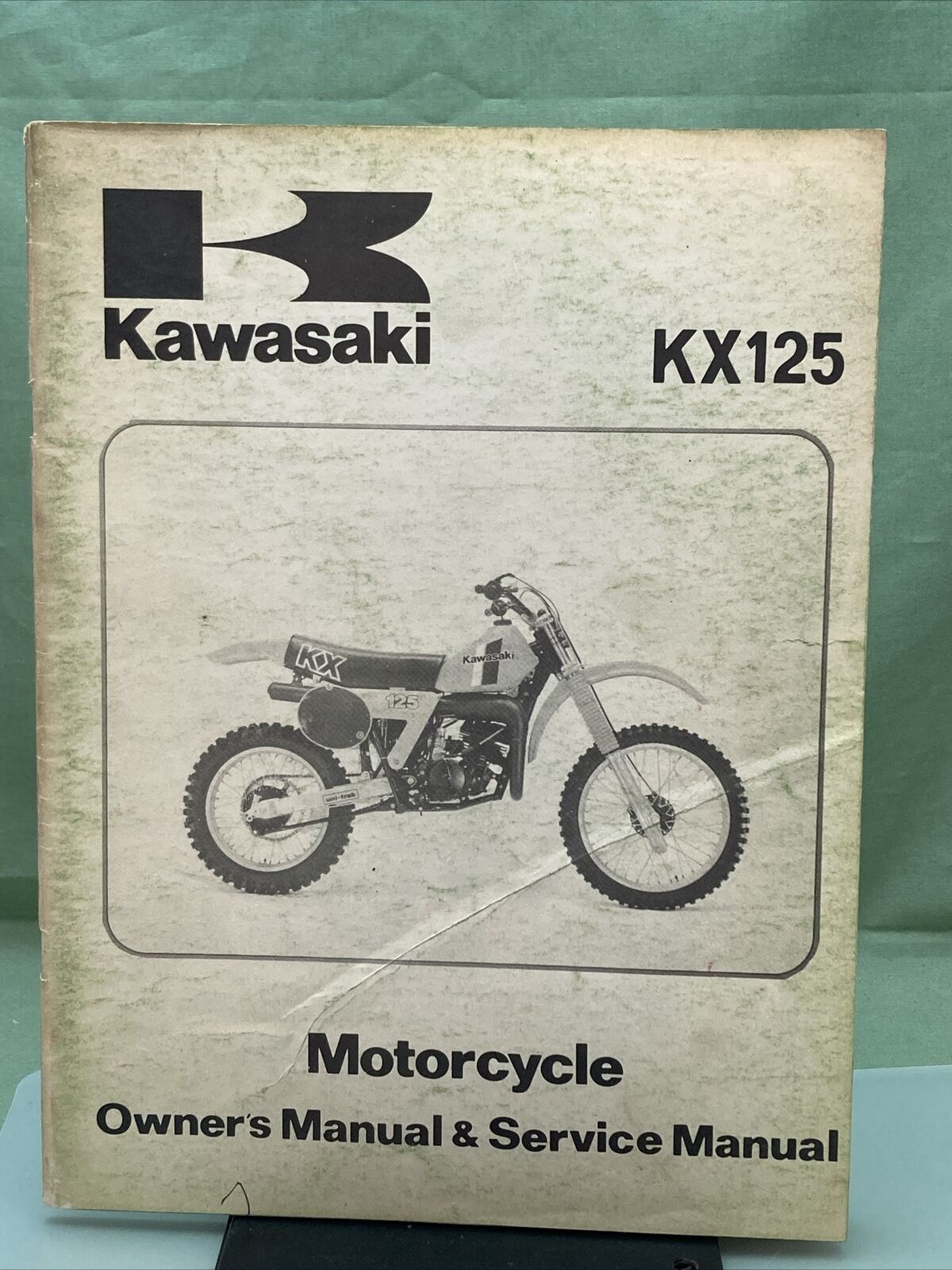 GENUINE KAWASAKI 99920-1089-02 KX125 OWNER'S/SERVICE MANUAL