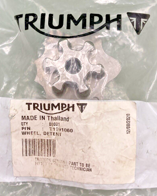 NEW GENUINE TRIUMPH T1191060 Detent Wheel