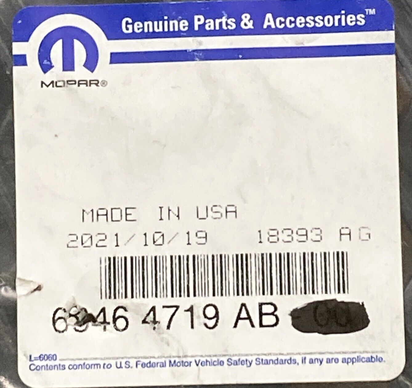 NEW GENUINE MOPAR 68464719AB Hood Bezel, Left 2021-2023 Dodge Charger