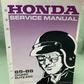 HONDA 61KM101 CH250 ELITE250 SERVICE MANUAL 1985-1986