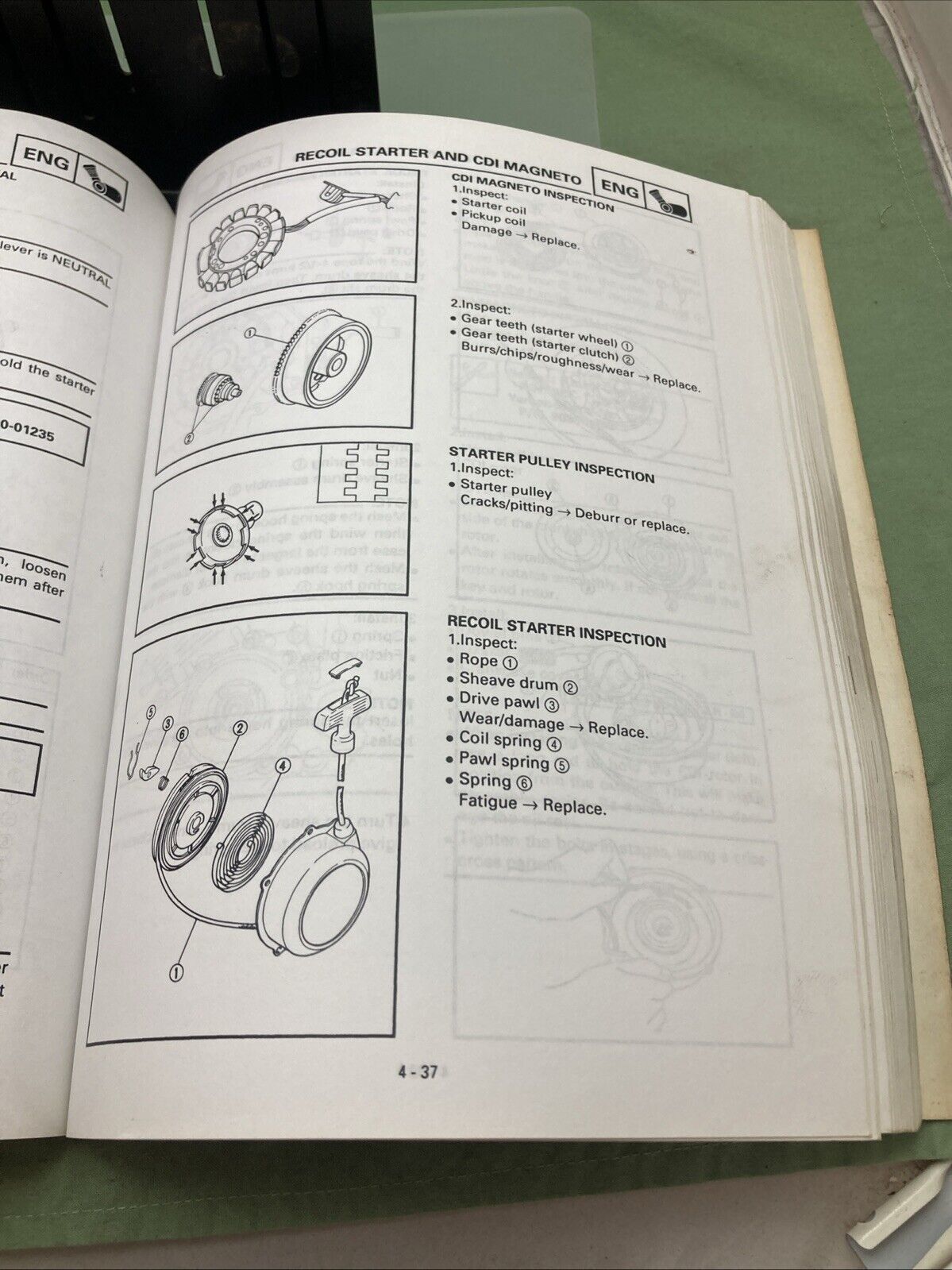 GENUINE YAMAHA LIT-11616-FW-00 YFM600 GRIZZLY SERVICE MANUAL 1998