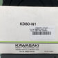 GENUINE KAWASAKI 99920-1441-01 KD80X OWNER'S MANUAL