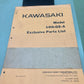 GENUINE KAWASAKI 99997-551 MODEL 100:G5-A EXCLUSIVE PARTS LIST 1972