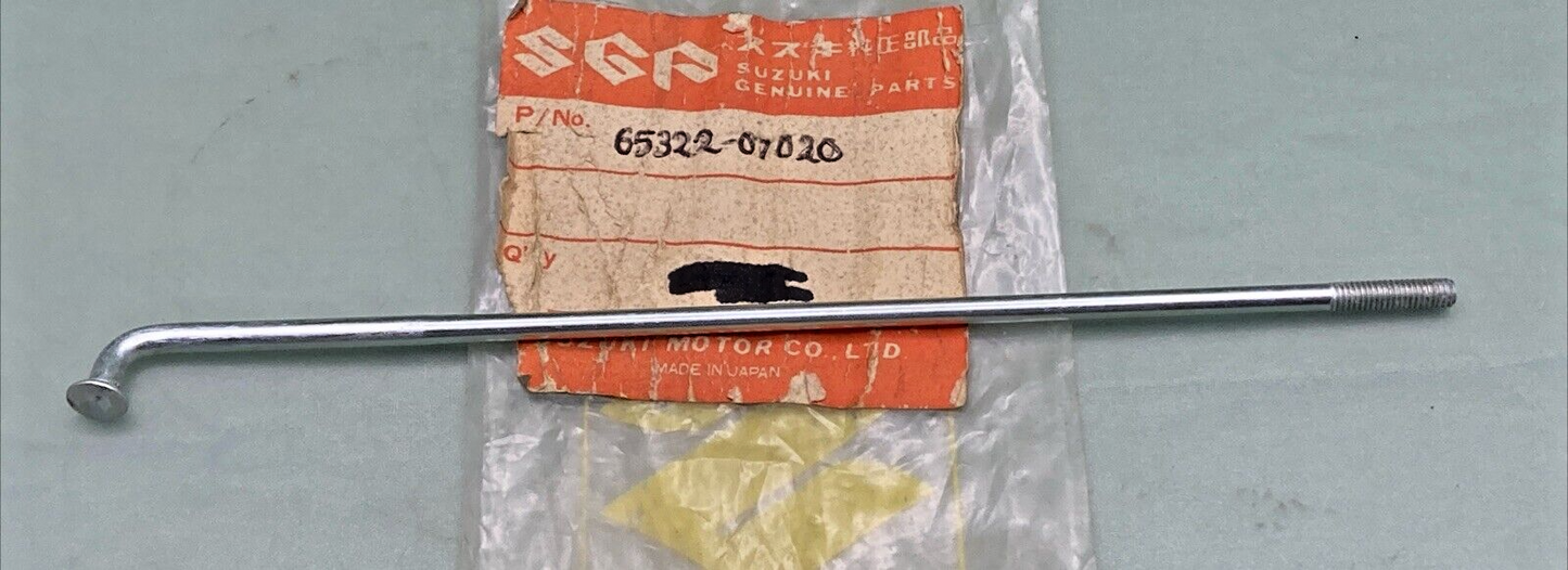 NEW GENUINE SUZUKI 65322-07020 REAR WHEEL OUTER SPOKE, NO NIPPLES