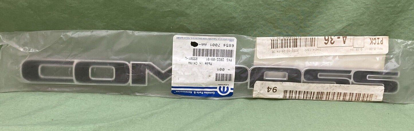 NEW GENUINE MOPAR 68547001AA Front Door Nameplate, Right 2017-2025 Jeep Compass