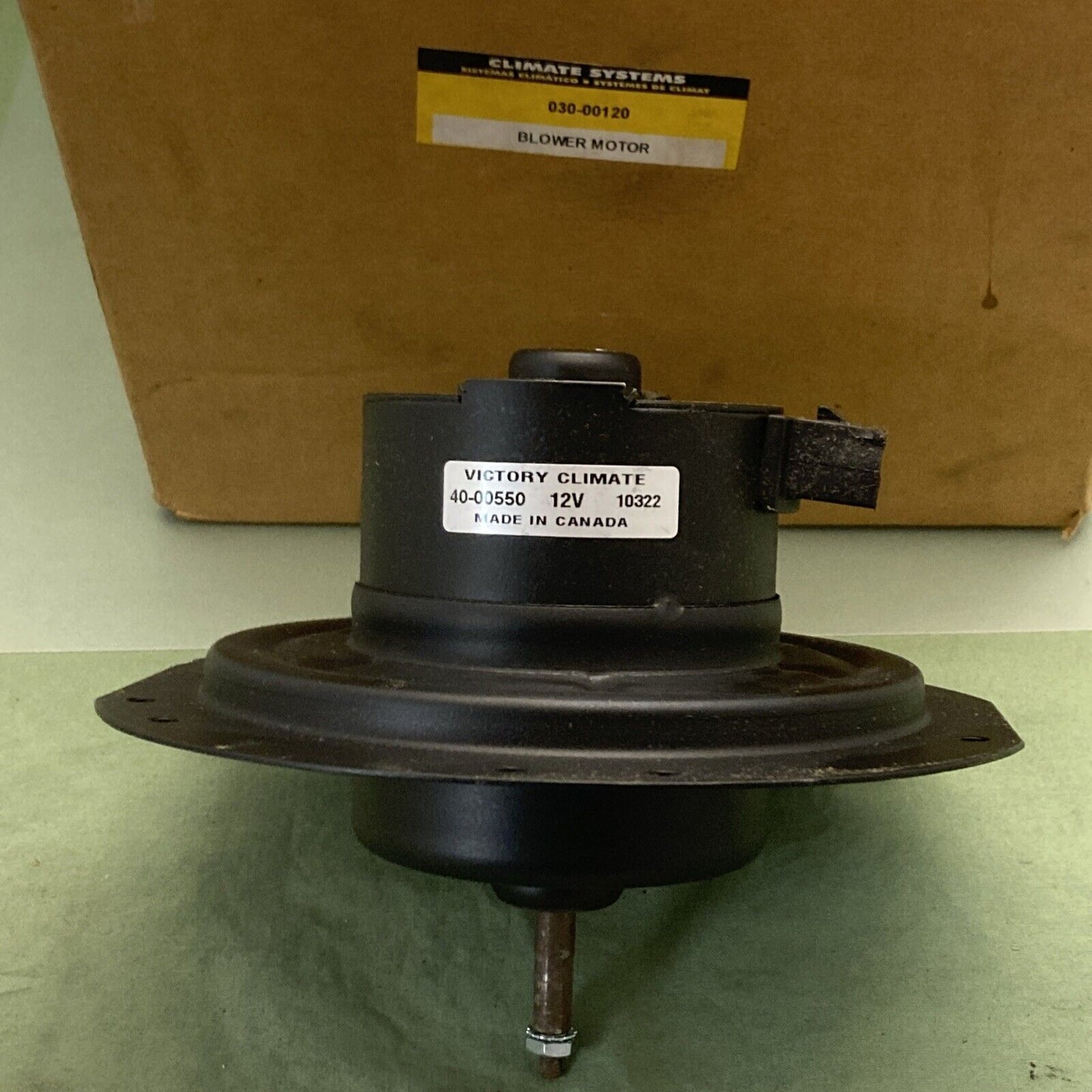 NEW GENUINE VICTORY CLIMATE SYSTEMS 030-00120 BLOWER MOTOR