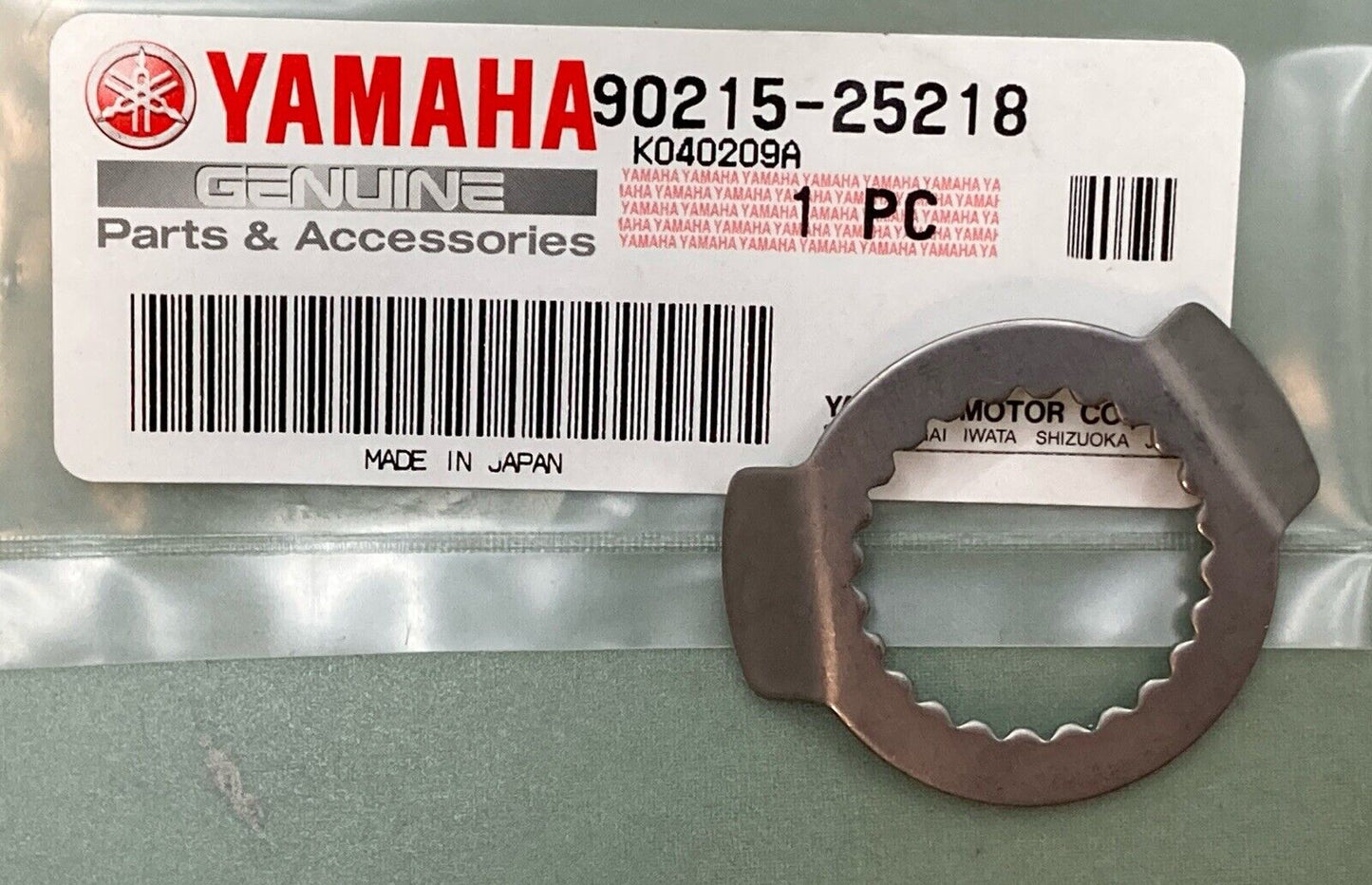 QTY 2 NEW GENUINE YAMAHA 90215-25218 WASHER, LOCK