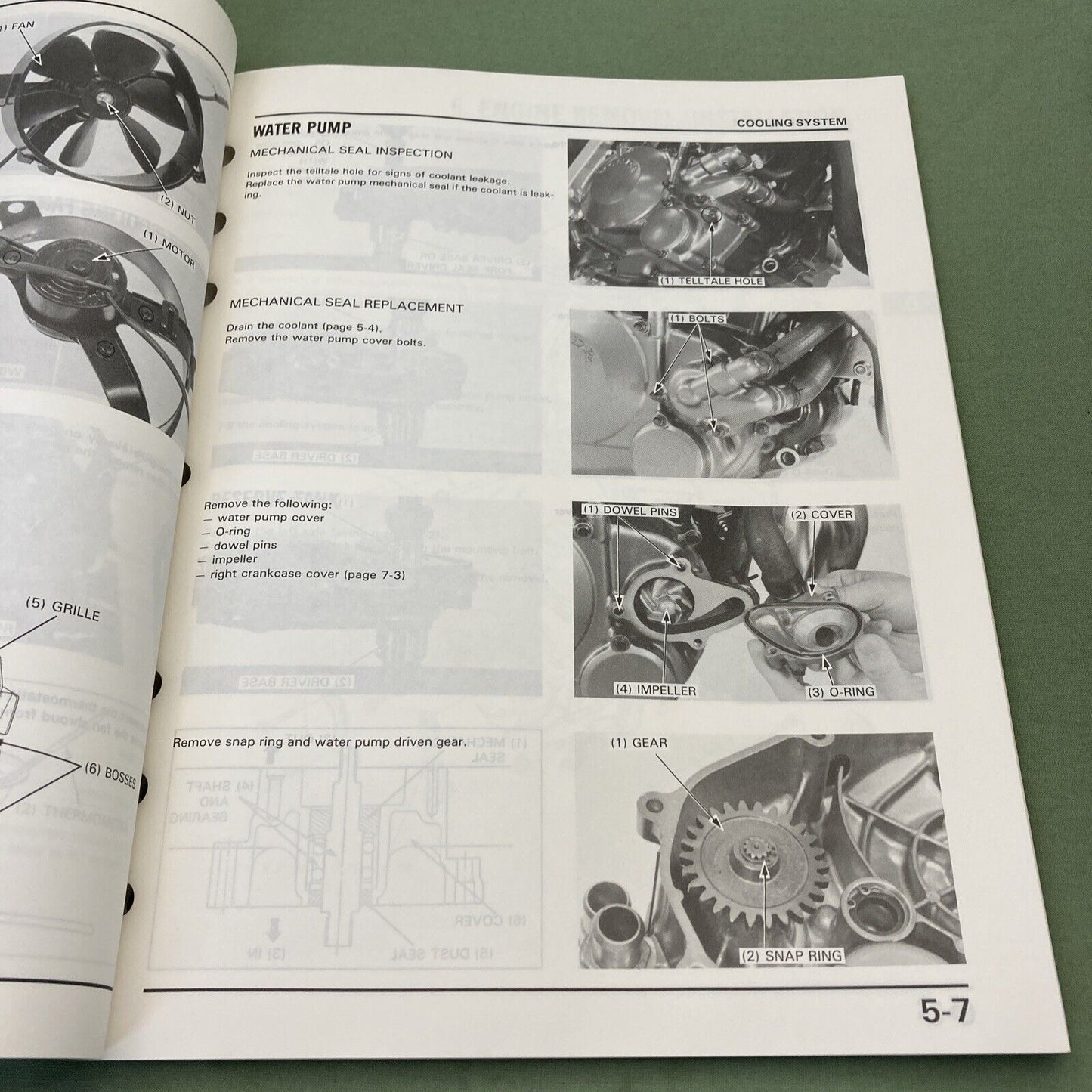 HONDA 61KW300 NX250 SERVICE MANUAL 1988