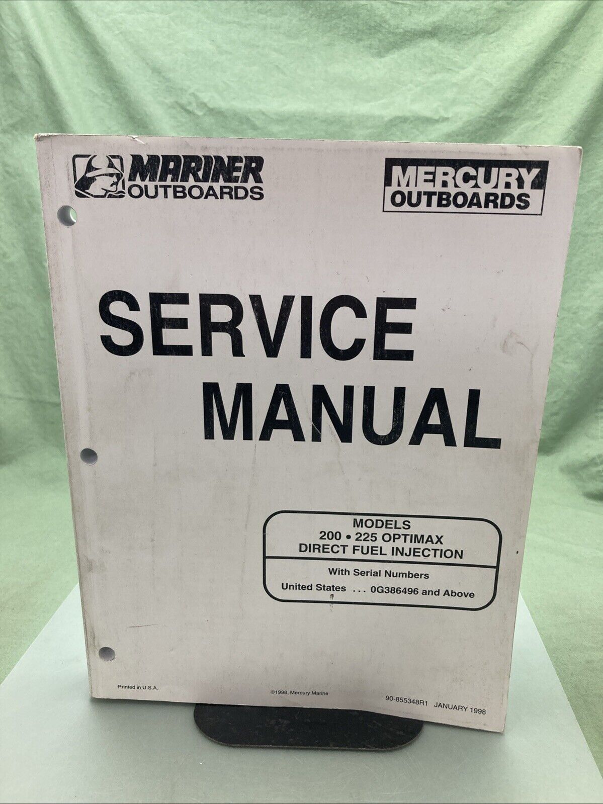 GENUINE MERCURY 90-855348R1 200/250 OPTIMAX DIRECT FUEL INJECTION SERVICE MANUAL