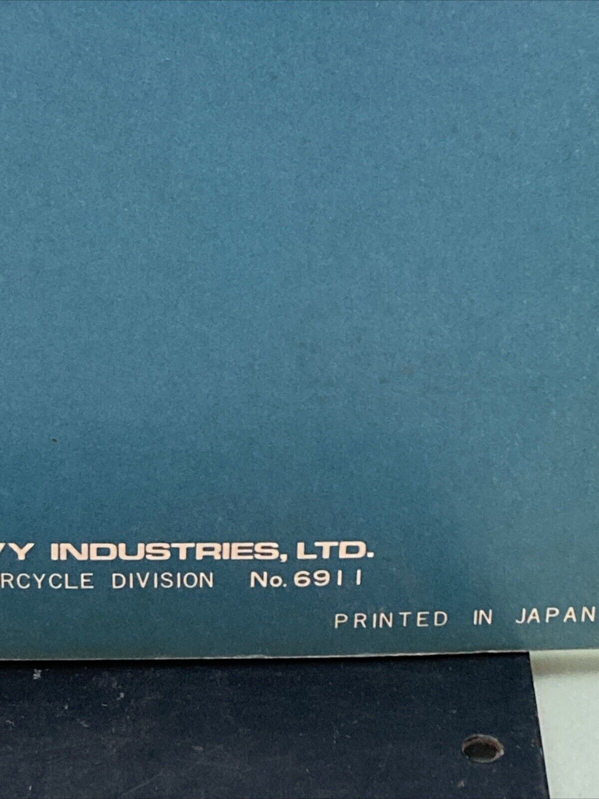 GENUINE KAWASAKI PARTS CATALOG 100 MODEL D-1 NO. 6911